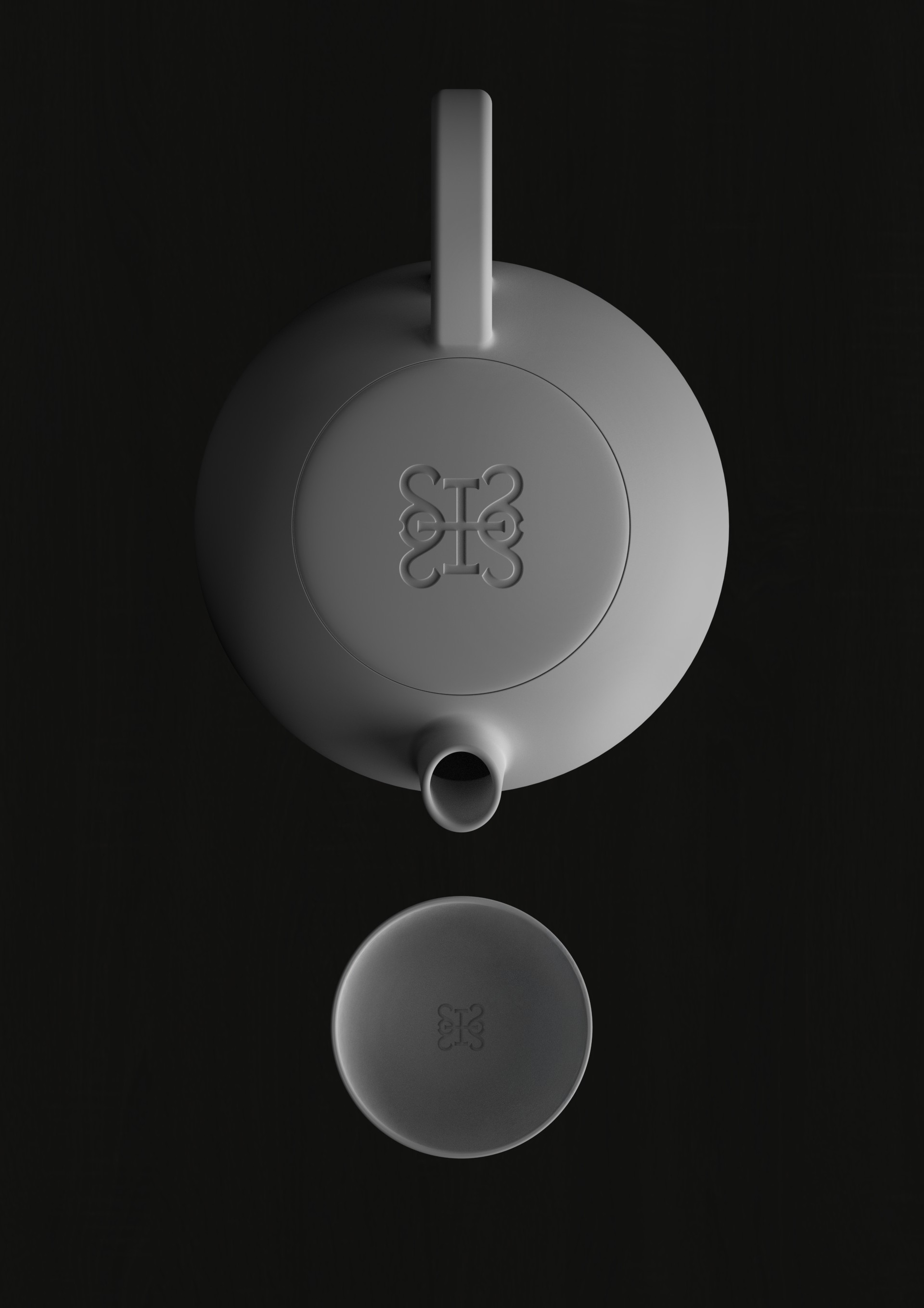 Graphic depicting a hexagonal cropped photo of an interior room design with grid lines along its borders.